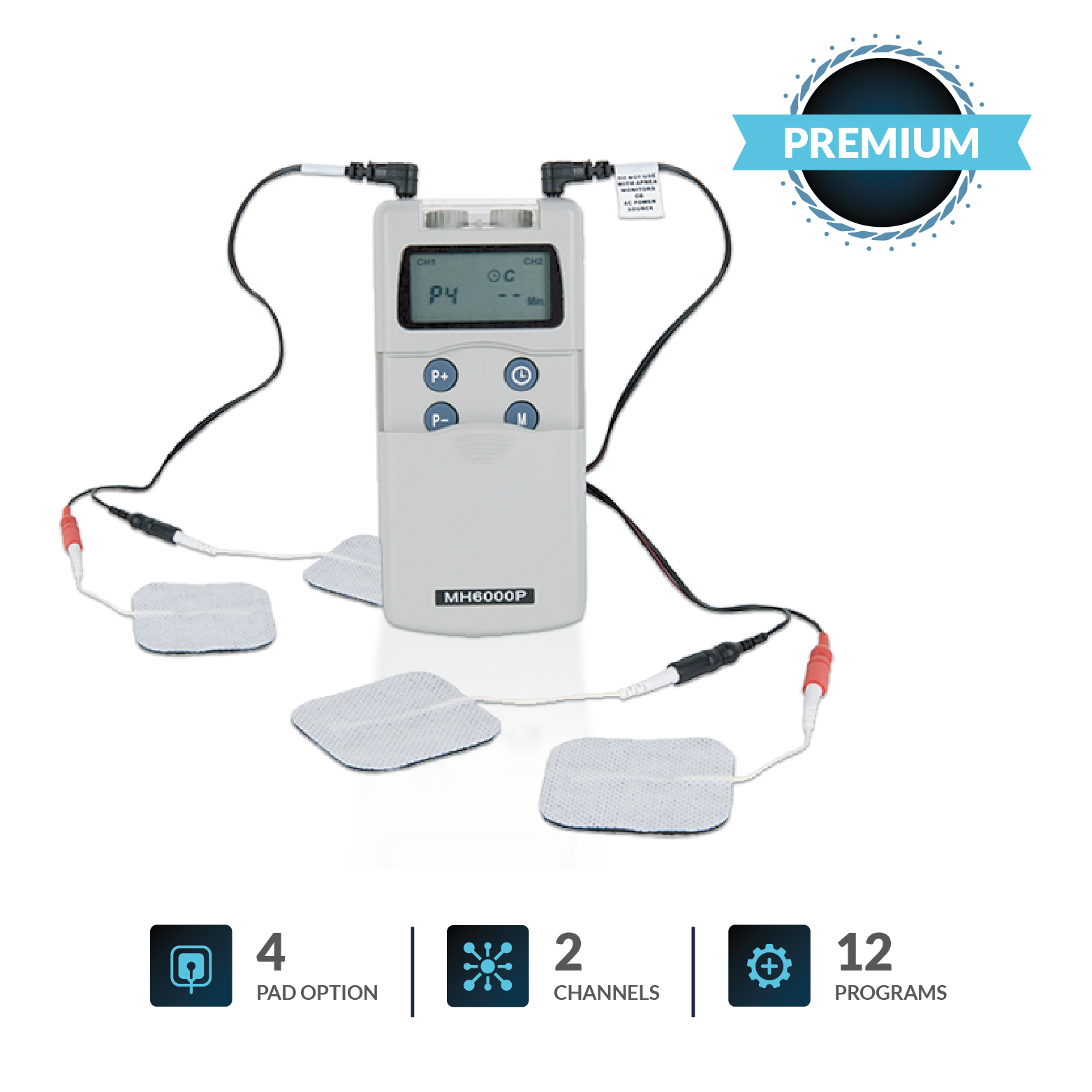 MH6000P 2 Channel TENS/EMS Combo