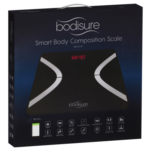 BodiSure BBC100 Smart Body Composition Scales – Black