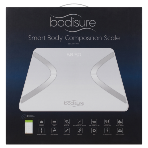 BodiSure BBC100 Smart Body Composition Scales – White